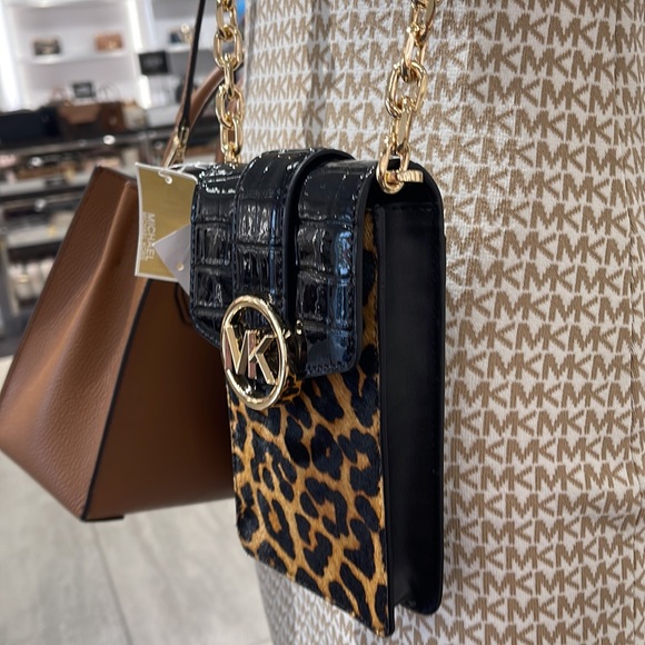 Michael Kors Carmen Small NS Phone XBODY HairCalf
Black Multi - Picture 7 of 16